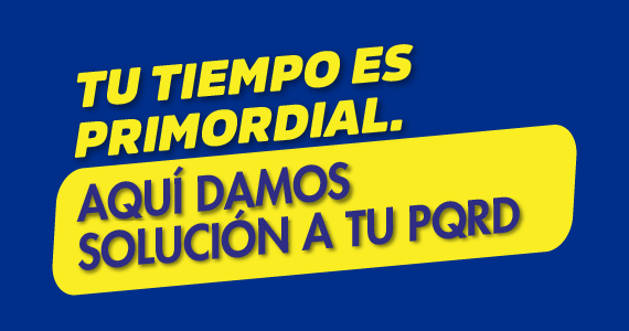 Danos la oportunidad de resolver tu petición, queja, reclamo y denuncia (PQRD) a través de nuestros canales de atención.